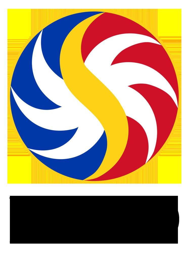 A circular logo featuring swirling patterns in blue, red, yellow, and white colors, with the letter 'S' formed by the design.
