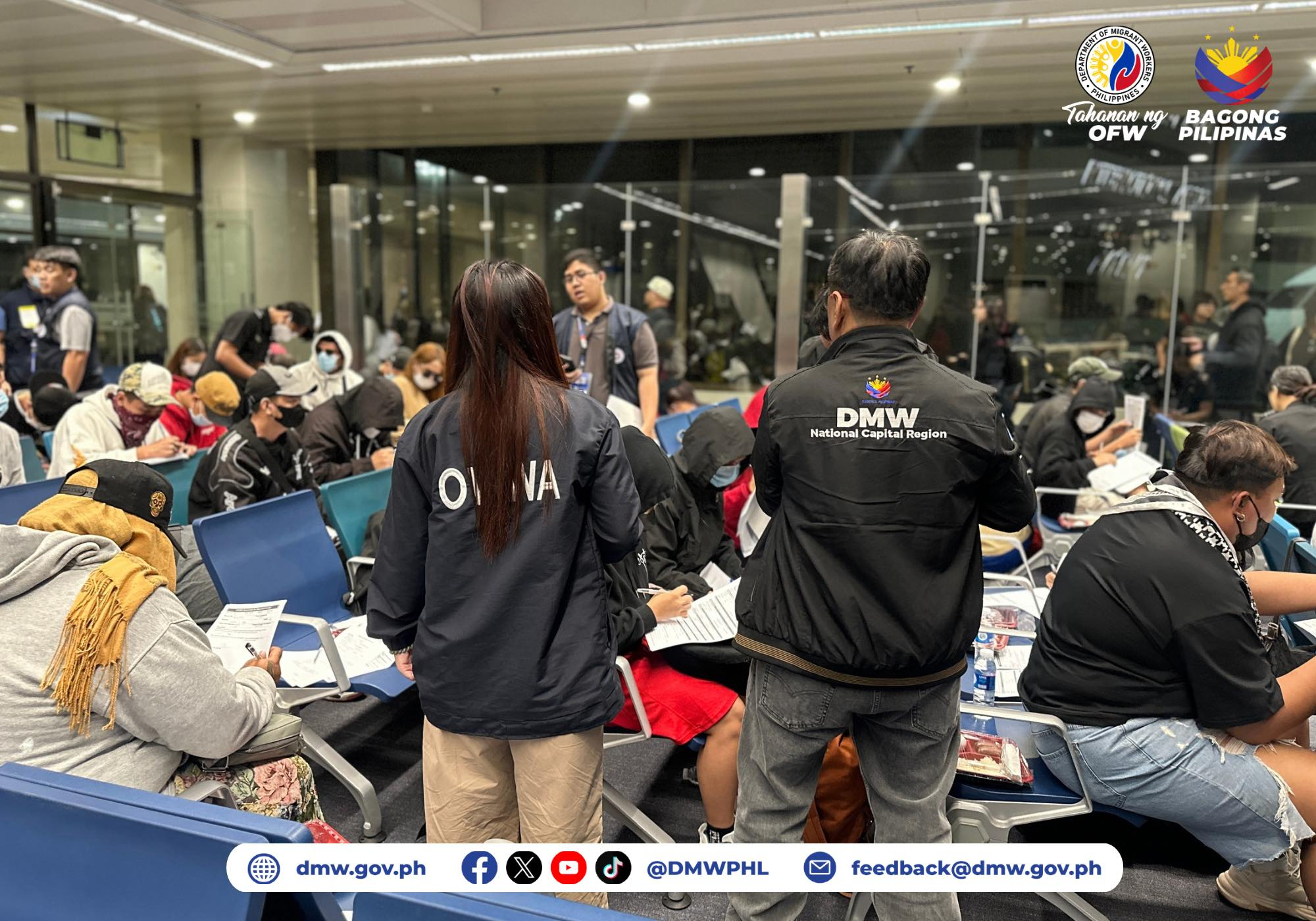 53 Filipinos rescued from human trafficking in Cambodia arrive in Manila
